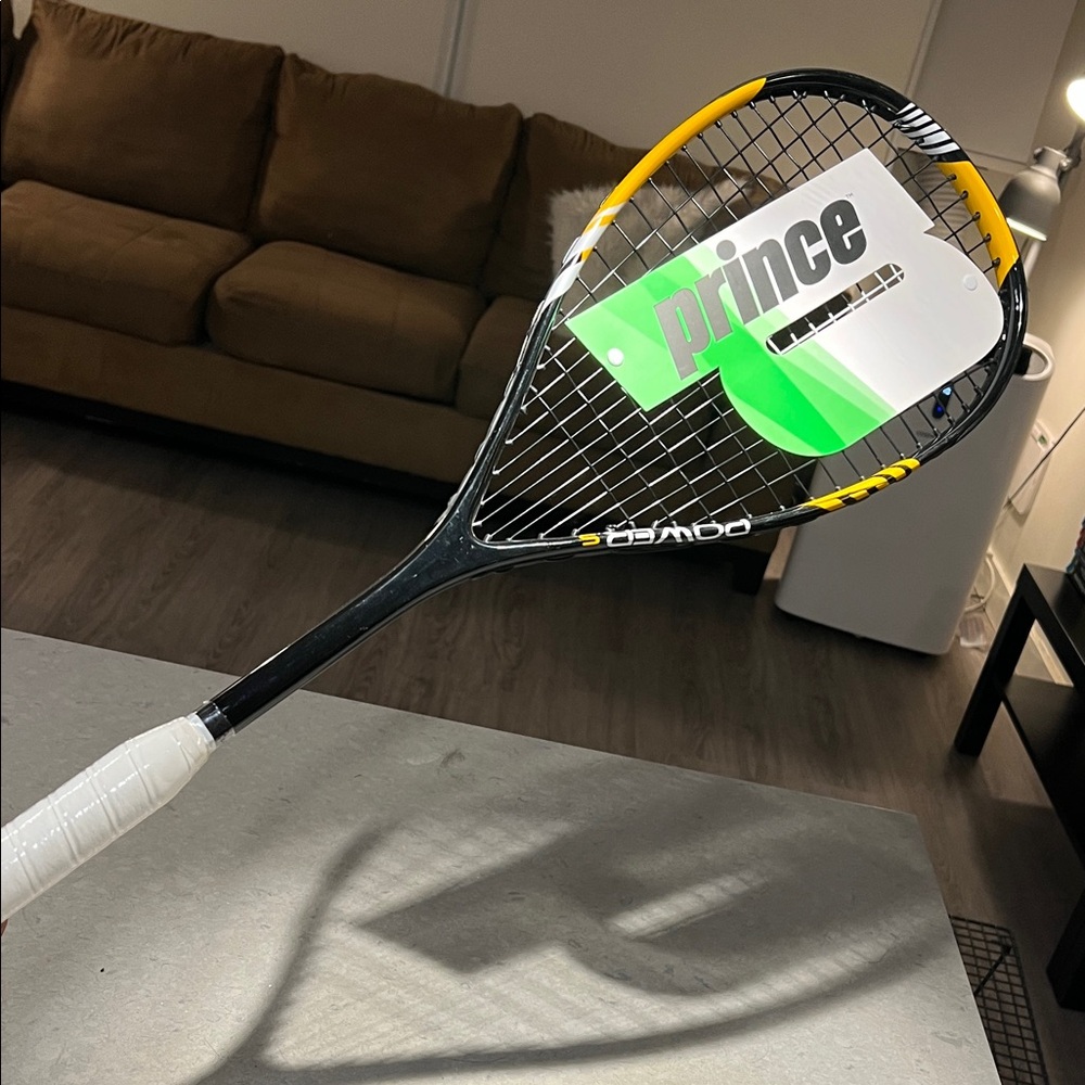 Prince Black and Yellow Squash Racket